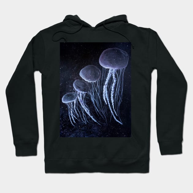 Outer Space Jellyfish "Space Jam" Hoodie by monitdesign